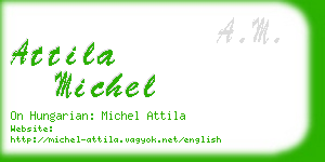 attila michel business card